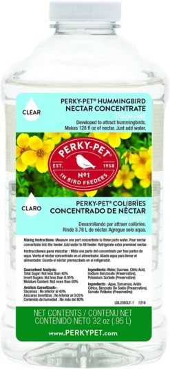Perky Pet Hummingbird Nectar Concentrate, 32oz