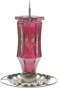 Perky Pet Vintage Glass Wild Bird Feeder
