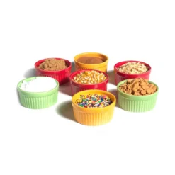 Norpro 4oz Stoneware Ramekins, Assorted Colors -Home & Garden Zone 261dcdecoratingw 08986.1633805205