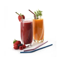 Norpro 4 Stainless Steel Metallic Drinking Straws With 2 Cleaning Brushes 5 Norpro 4 Stainless Steel Metallic Drinking Straws With 2 Cleaning Brushes -Home & Garden Zone 455 smoothiesw 28130.1634170147