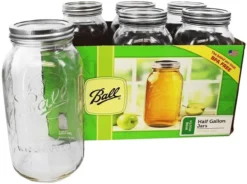 Ball Half Gallon Wide Mouth Jar, 6 Pack
