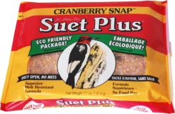 Wildlife Sciences Suet Plus Cake, Cranberry Snap
