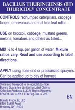 Bonide Thuricide Concentrate, 8oz -Home & Garden Zone Thuricide two 21606.1648163646