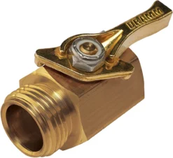 Dramm Heavy-Duty Brass Shut-Off Valve, Single