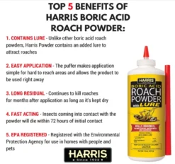 Harris Boric Acid 99% Powder, 16oz 6 Harris Boric Acid 99% Powder, 16oz -Home & Garden Zone boric 42907.1648683837