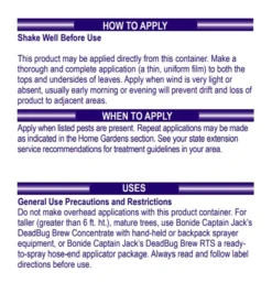 Bonide Captain Jack's Ready To Use DeadBug Brew, 32oz -Home & Garden Zone deadbug four 29570.1648602385