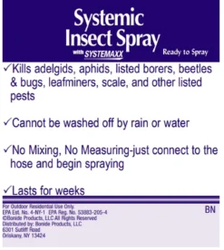 Bonide Systemic Ready To Use Hose End Insect Spray, 32z -Home & Garden Zone one 65200.1652751470